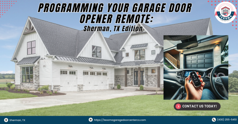 How to Program Your Garage Door Opener Remote: Sherman, TX Edition 1 Texoma Garage Door Center Co 4