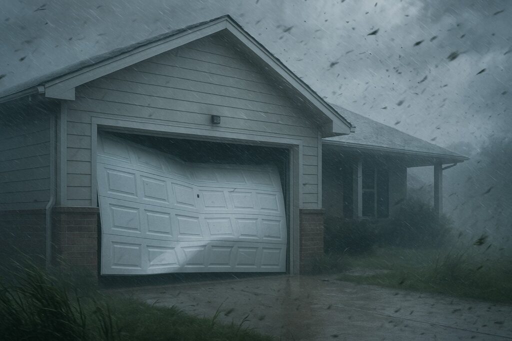 Are You Financially Protected? Insulated Garage Doors and Texas Weather Insurance Claims 2 Strong wind