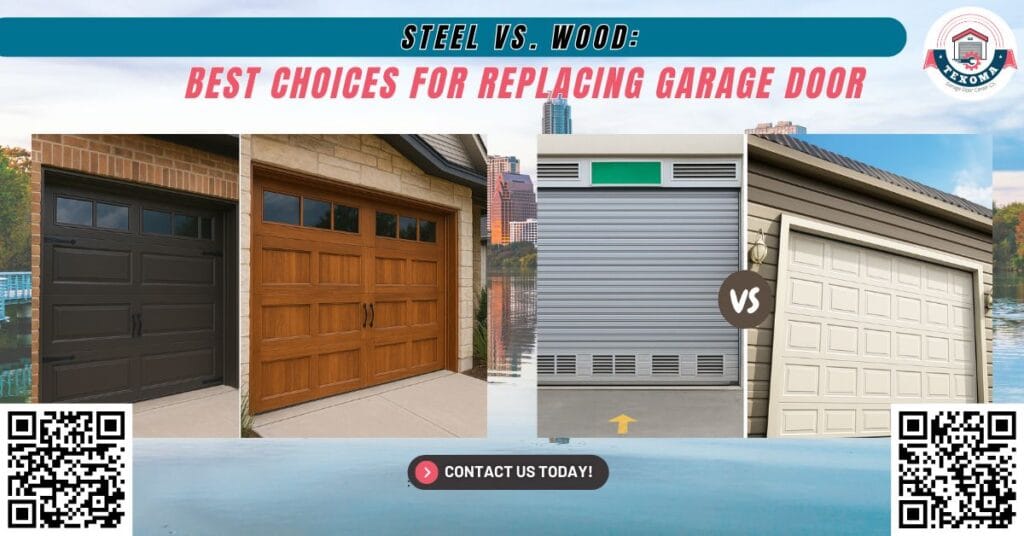 Steel vs. Wood: Best Choices for Replacing Garage Door 1 Steel vs. Wood: Best Choices for Replacing Garage Door