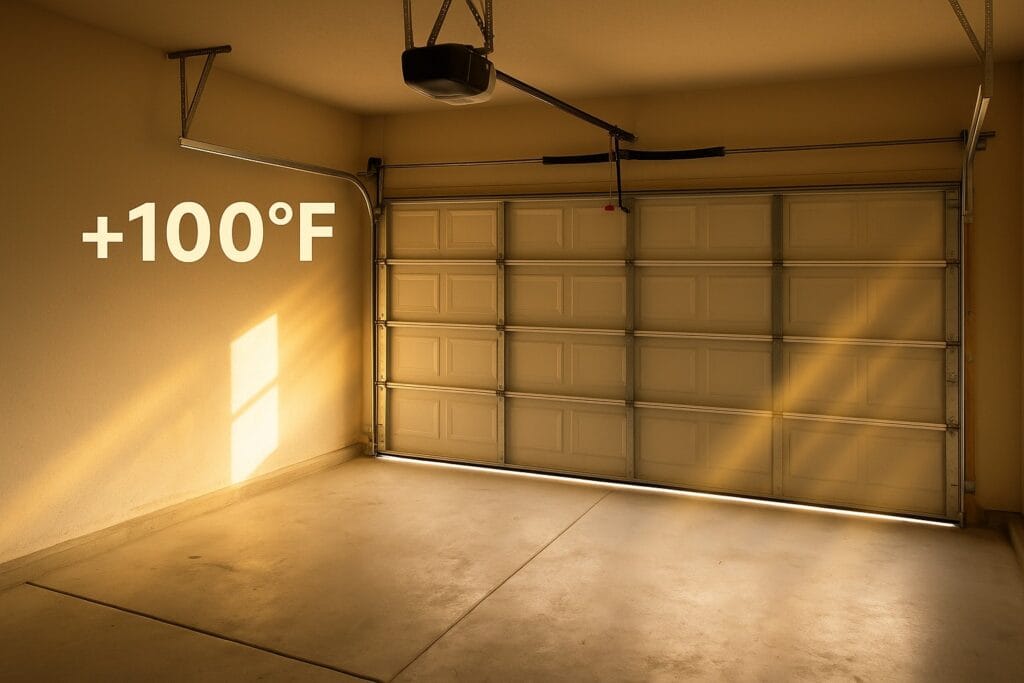 How the Climate in Texas Affects Garage Door Maintenance Needs 2 where summer temperatures can soar well above 100°F