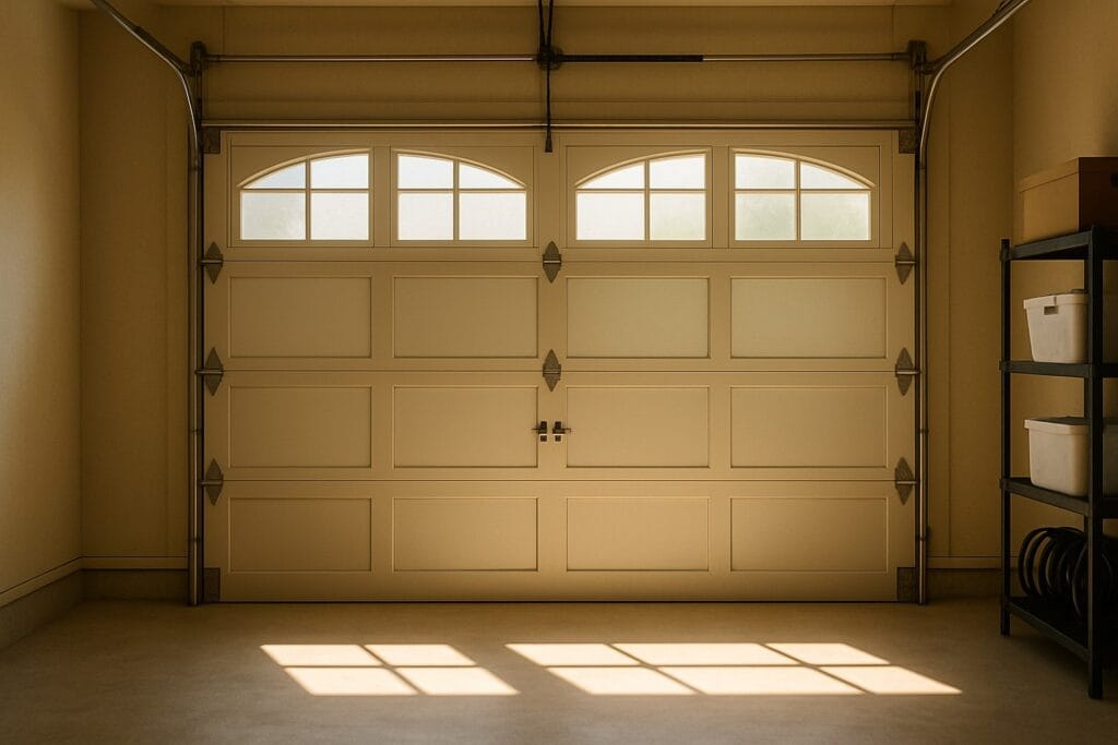 How to Pick the Perfect New Garage Door for Your Home’s Style 3 Elegant Sunlit Garage Door