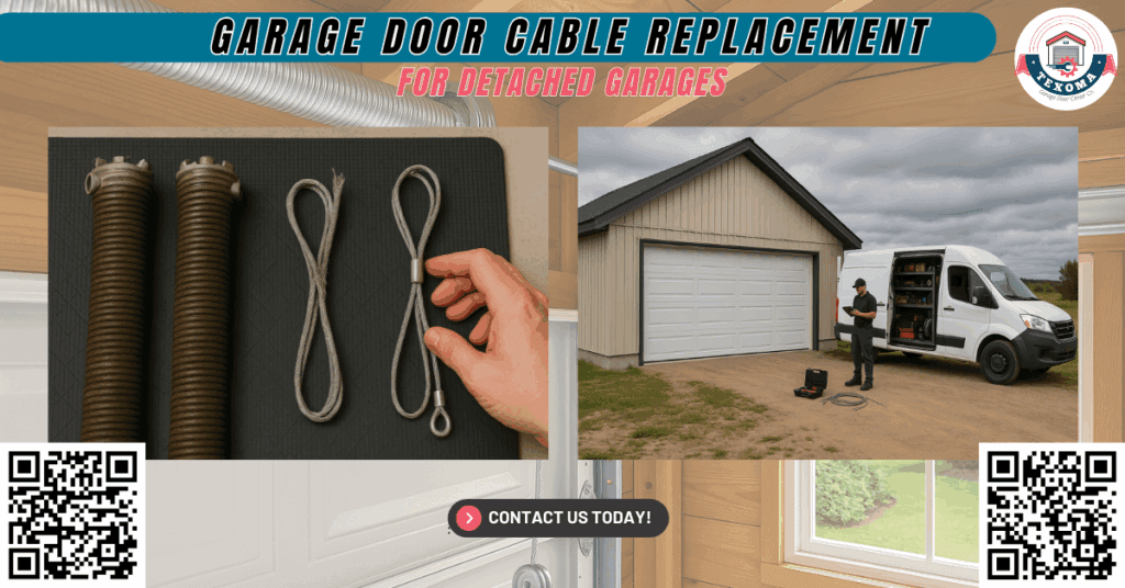 Garage Door Cable Replacement for Detached Garages 1 Garage Door Cable Replacement for Detached Garages