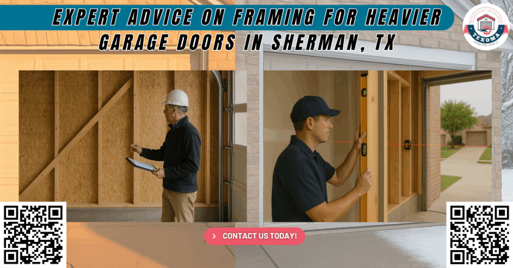 Expert Advice on Framing for Heavier Garage Doors in Sherman, TX 2 Expert Advice on Framing for Heavier Garage Doors in Sherman, TX - Texoma Garage Door Center Co.