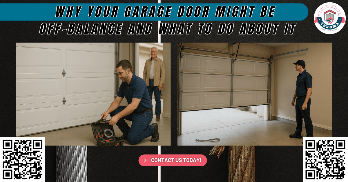 Tips & Guides 8 Why Your Garage Door Might Be Off-Balance and What to Do About It - Texoma Garage Door Center Co.