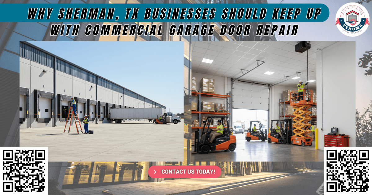 Tips & Guides 2 Why Sherman, TX Businesses Should Keep Up With Commercial Garage Door Repair - Texoma Garage Door Center Co.