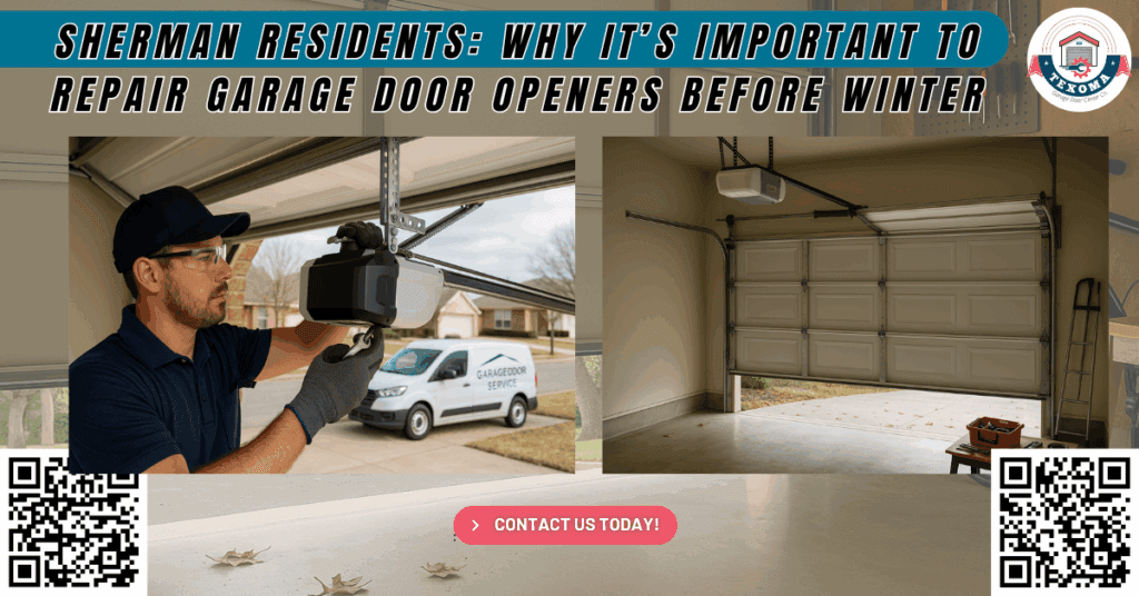 Sherman Residents: Why It’s Important to Repair Garage Door Openers Before Winter