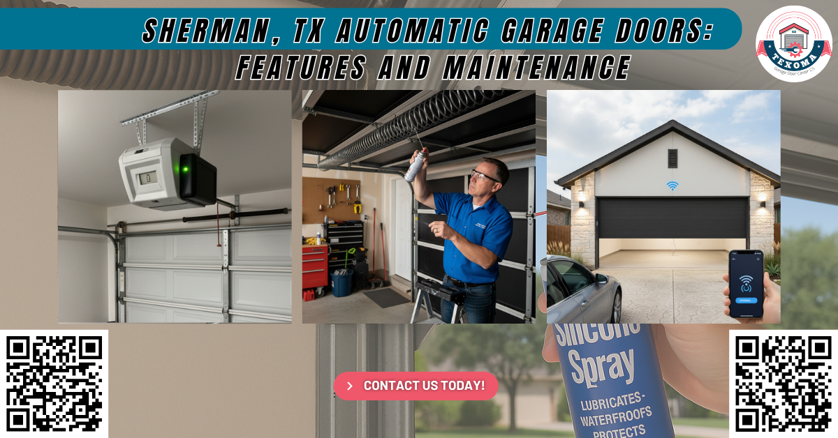 Tips & Guides 2 Sherman, TX Automatic Garage Doors: Features and Maintenance - Texoma Garage Door Center Co.
