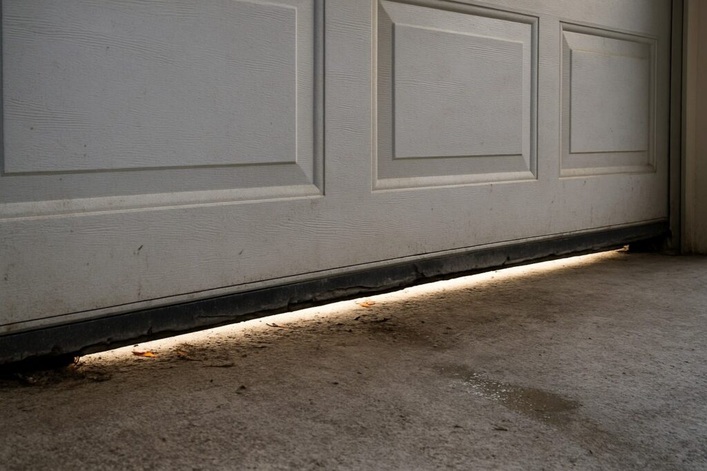 Worn or Damaged Weather Seals needs Garage Door Maintenance